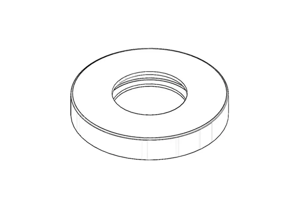 DORNBRACHT Rosette ERSATZTEILE 092722004 D. 55 x D. 32,2 x 9 mm Messing (23kt Gold), 092722004-09 Galeriebild 1